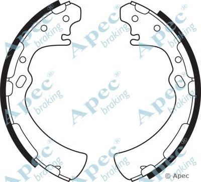 APEC BRAKING shu475 -  Комплект тормозных колодок